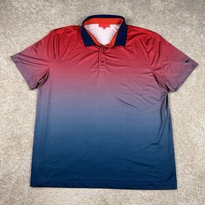 Redvanly Golf Polo Shirt The Cliffs Club Course Red Mens XL Athletic Performance